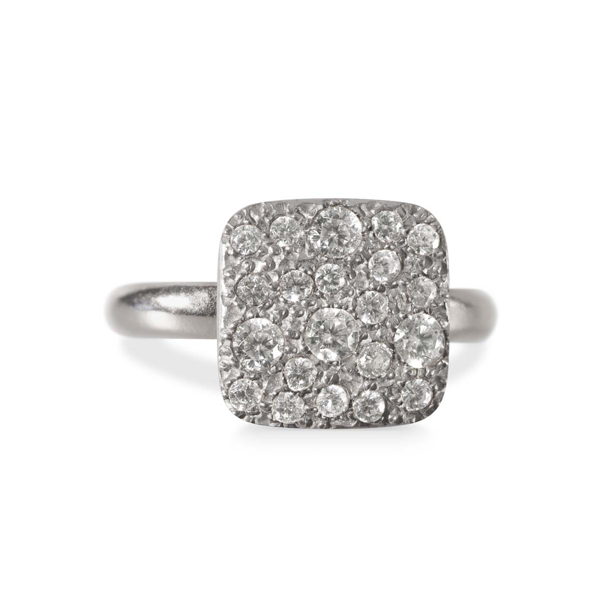 Alisei - Anello Pavè Quadrato Piccolo - immagine 7