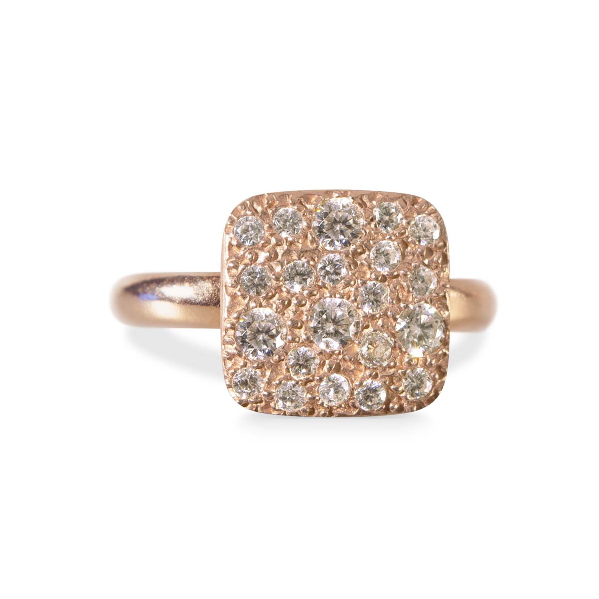 Alisei - Anello Pavè Quadrato Piccolo - immagine 3