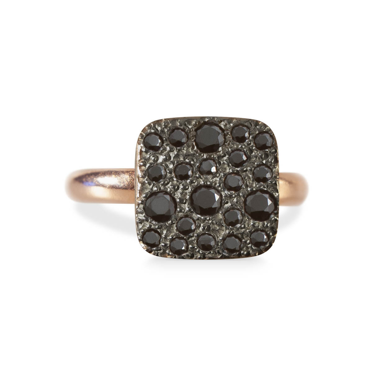 Alisei - Anello Pavè Quadrato Piccolo - immagine 4