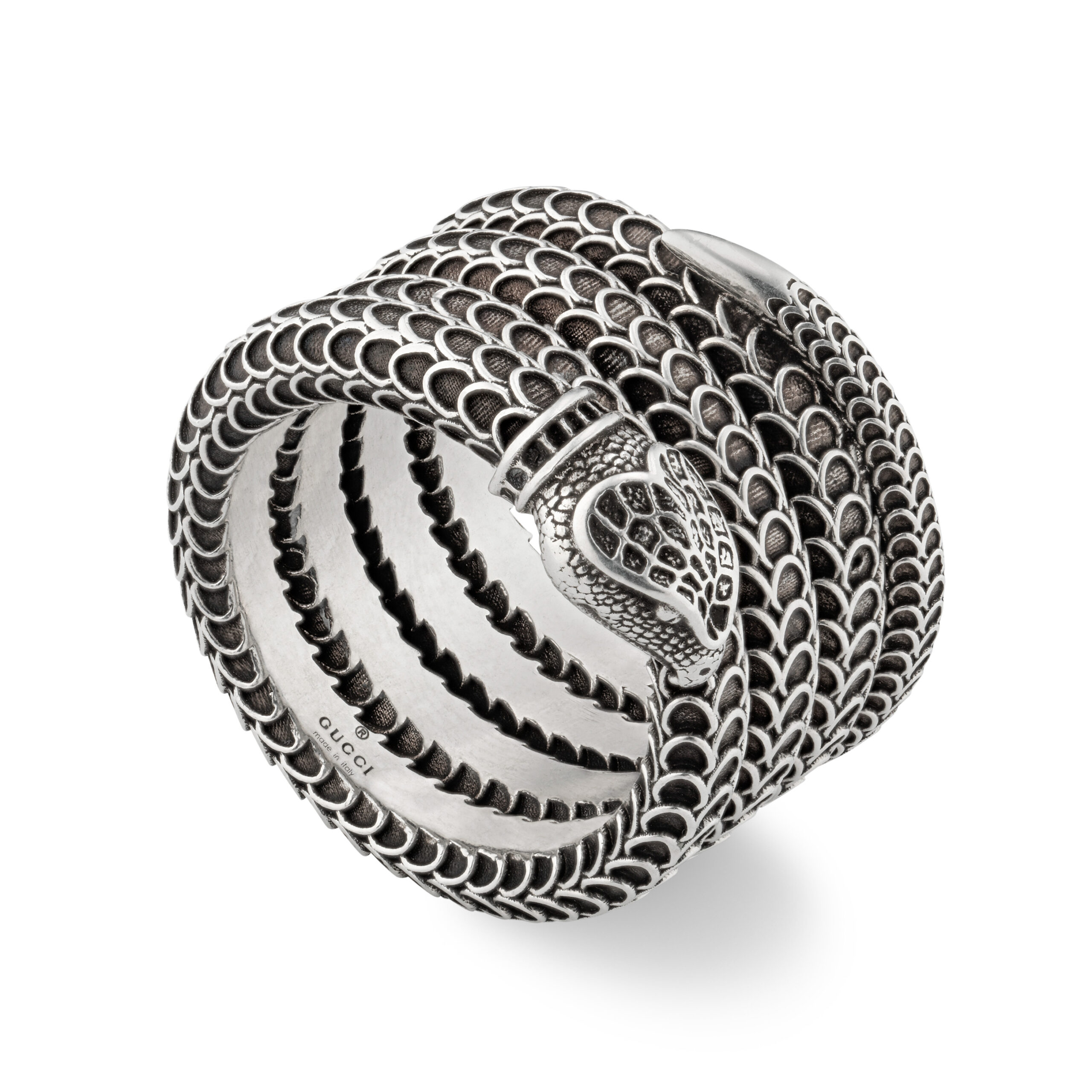 Gucci - Anello a serpente Gucci Garden in argento - Mario Mossa Gioiellieri